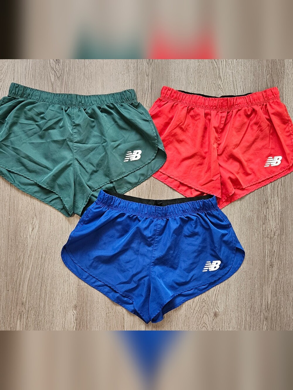 New Balance Running Shorts - Red/Green Lot Of 2 -Small